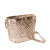 Gold Woven Bucket Bag